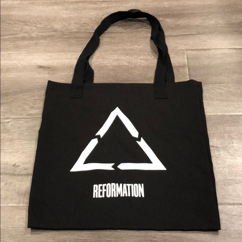 Reformation Black Tote Bag